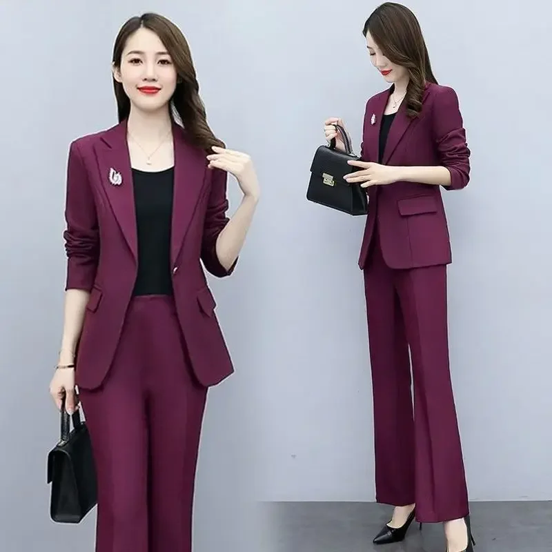 Tailored Trouser Wide - 복장 넓은 다리 바지 정장 블레이저