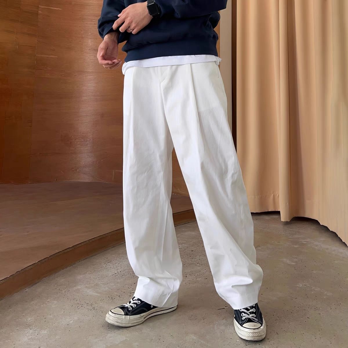 Tailored Trouser Wide - 겔리타인 남성 바지 맞춤 와이드 스트레이트