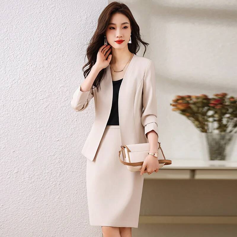 Formal Winter Wear Women Jacket - 스커트와 재킷이 포함된 여성 정장 비즈니스