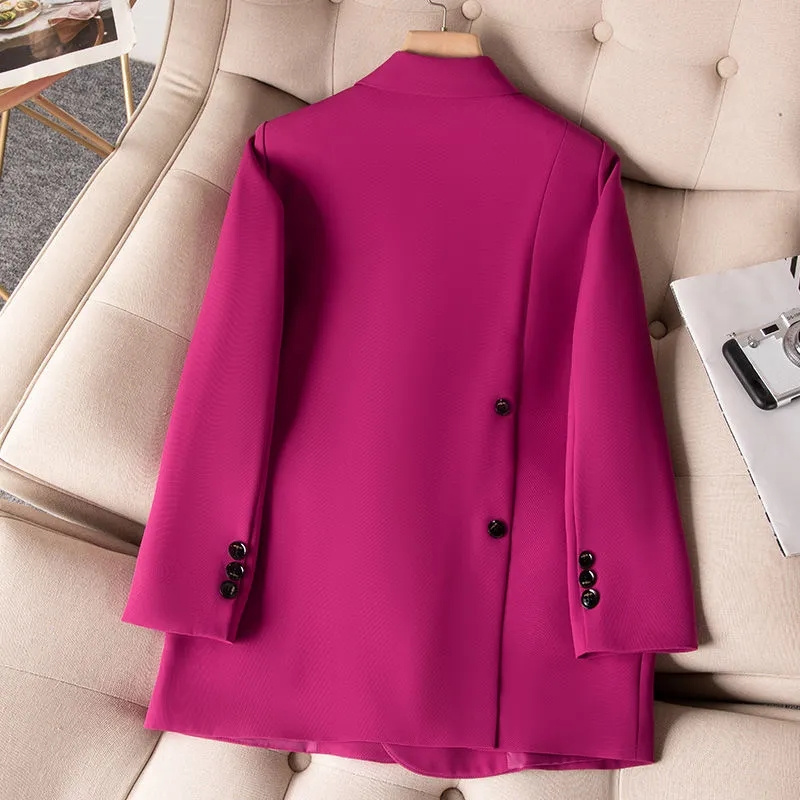 Formal Winter Wear Women Jacket - 여성용 정장 블레이저 2023, 로즈 블랙,