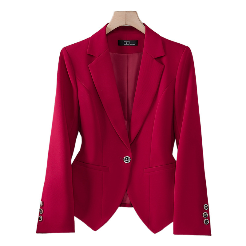 새로운 패션 여성 정장 블레이저 여성 레드 화이트 블랙 - Formal Winter Wear Women Jacket 리뷰 및 가격