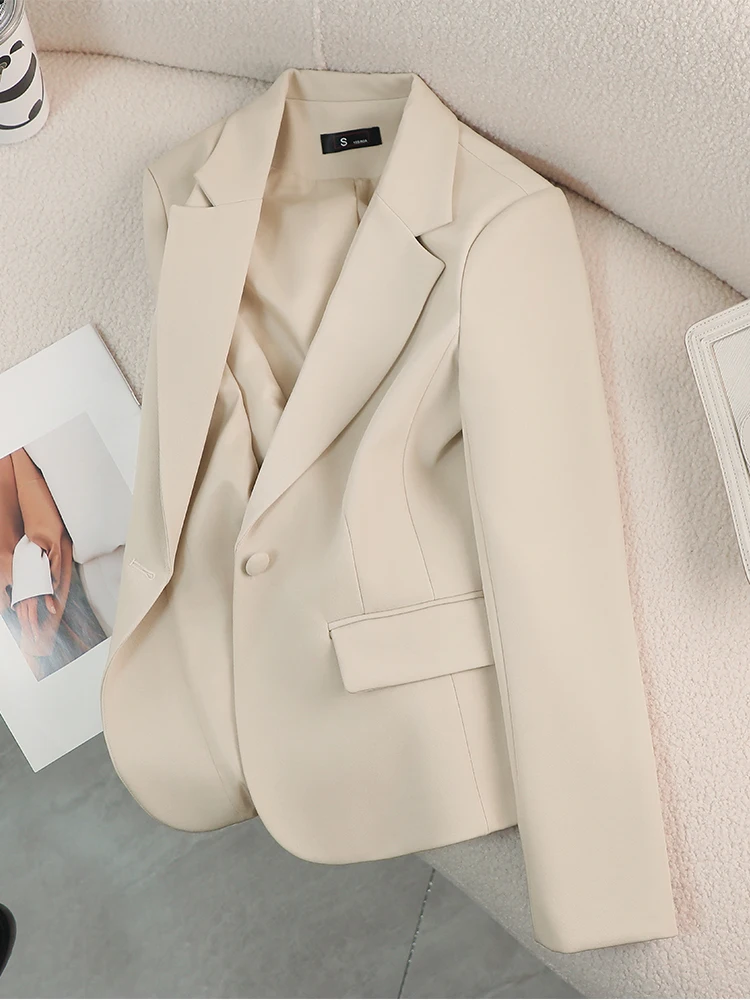 여성 블레이저 여성용 레드 그린 베이지 블랙 솔리드 여 - Formal Winter Wear Women Jacket 리뷰 및 가격