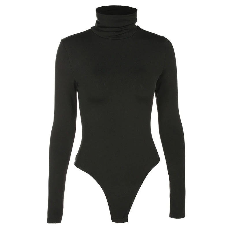 터틀넥 바디수트 여성 긴팔 단색 베이직 바디수트 점프수 - Turtleneck Bodysuit Office 리뷰 및 가격