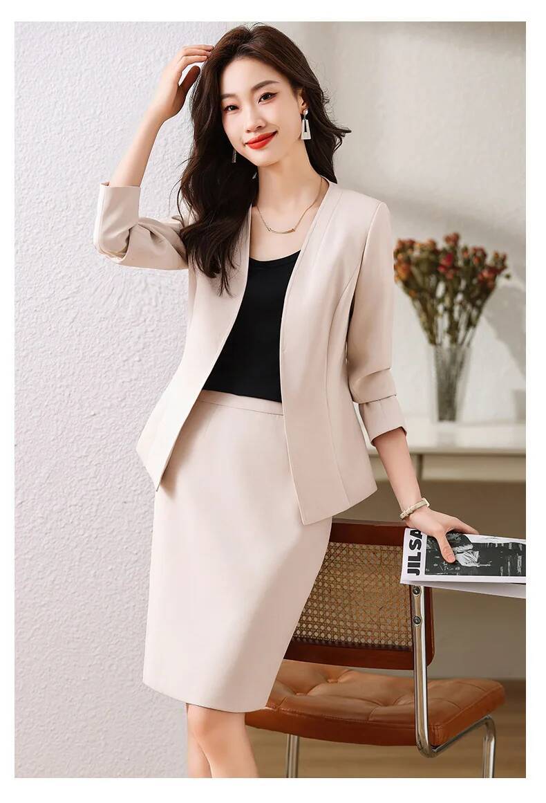 스커트와 재킷이 포함된 여성 정장 비즈니스 슈트 OL  - Formal Winter Wear Women Jacket 리뷰 및 가격