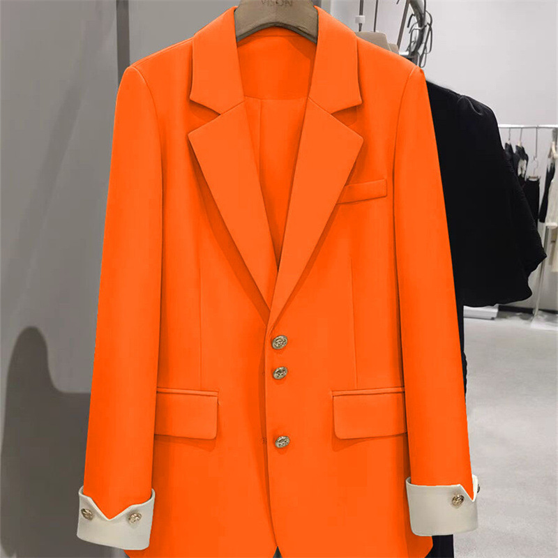 패션 숙녀 블레이저 컬러 블록 긴 소매 여성 비즈니스  - Formal Winter Wear Women Jacket 리뷰 및 가격