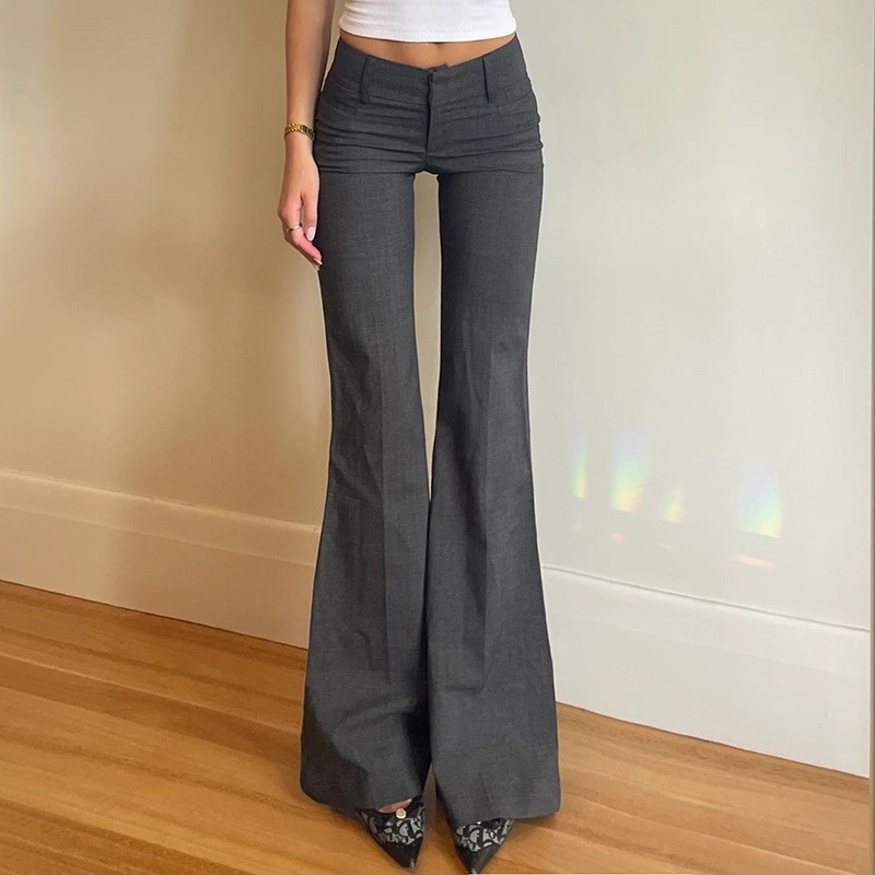 그레이 풀렝스 팬츠 마이크로 플레어 와이드 레그 트라우 - Tailored Trouser Wide 리뷰 및 가격