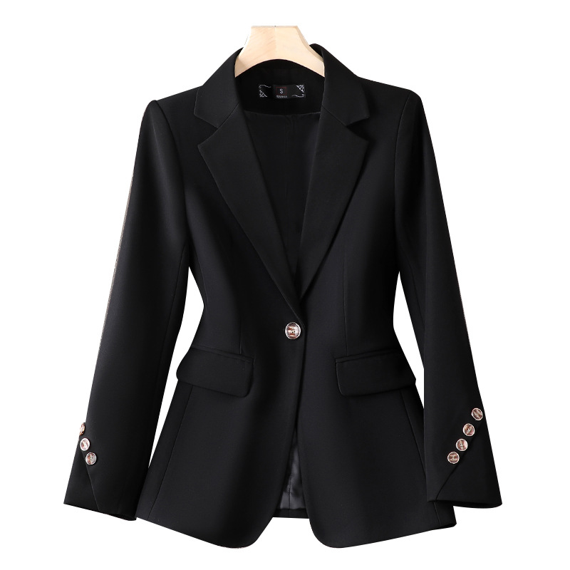 고품질 숙녀 블레이저 자켓 여성 솔리드 긴 소매 비즈니 - Formal Winter Wear Women Jacket 리뷰 및 가격