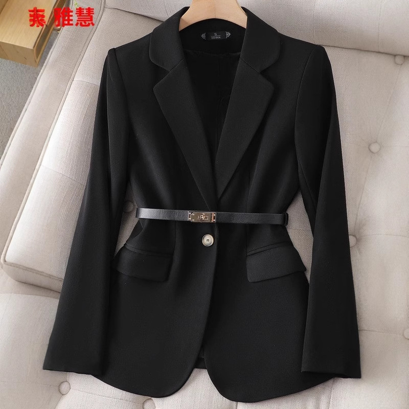 오피스 레이디 블레이저 여성 재킷 긴 소매 싱글 버튼  - Formal Winter Wear Women Jacket 리뷰 및 가격