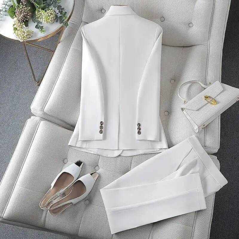 정장 여성 비즈니스 정장 바지와 재킷 코트 OL 스타일 - Formal Winter Wear Women Jacket 리뷰 및 가격