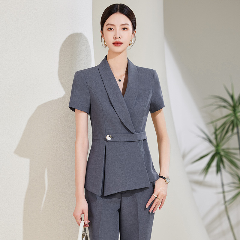 여성 여름 정장 세트 신상 전문직 정장 호텔 프론트 데 - Women'S Formal Wear Stores 리뷰 및 가격
