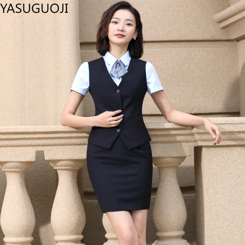 YASUGUOJI 우아한 패션 여성 조끼 작업복, 슬림 - Women Formal Wear Vest 리뷰 및 가격