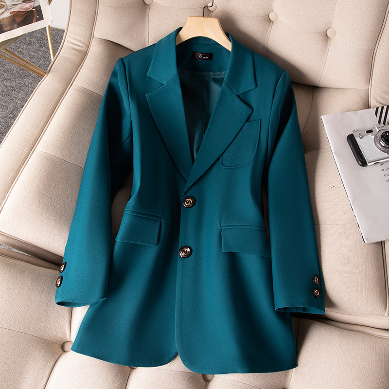여성용 정장 블레이저 코트, 긴 소매 싱글 브레스트 재 - Formal Winter Wear Women Jacket 리뷰 및 가격