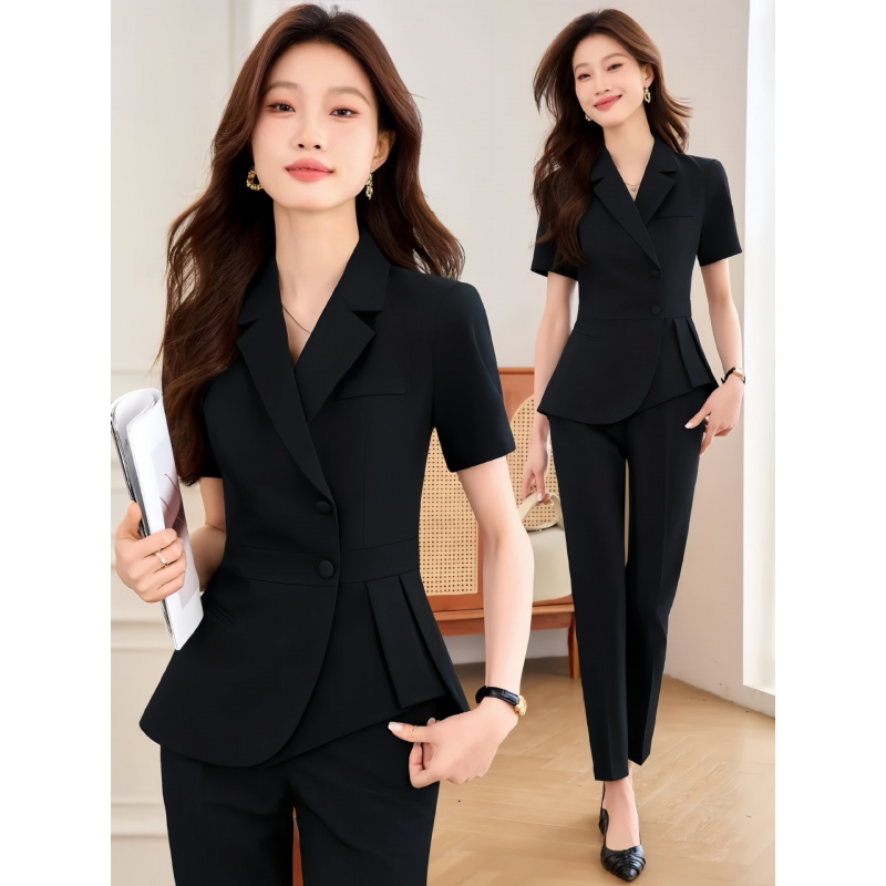 네이비 블루 여성용 얇은 전문직 정장2025신상 여름  - Women'S Formal Wear Stores 리뷰 및 가격