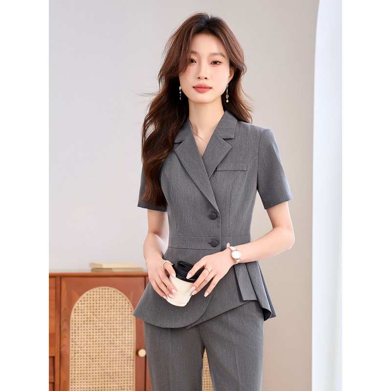 네이비 블루 여성용 얇은 전문직 정장2025신상 여름  - Women'S Formal Wear Stores 리뷰 및 가격